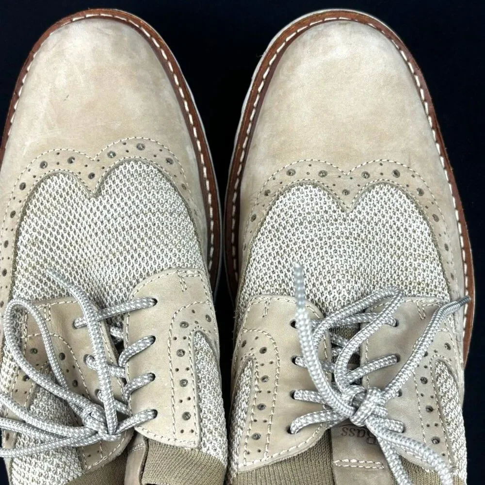 ~ Oxford Wingtips Derby Leather Mesh Hybrid Bass Lace up Shoe Mesh Suede Stretch